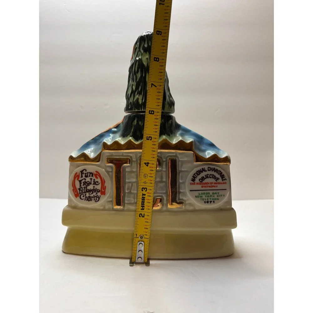 Vintage Jim Beam 1971 Tall Cedars of Lebanon Regal China Bourbon Empty‎ Decanter